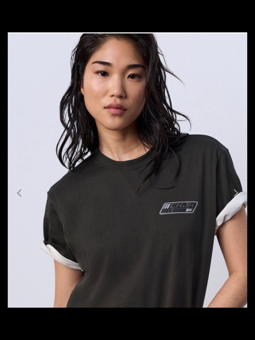 CK JK Jungkook Calvin Klein Badge Green T Shirt Sold Out Size LARGE